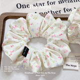 Dây buộc tóc handmade hoạ tiết NƠ KẸO NGỌT by The Noya T34