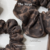 Mocha Leopard - Dây buộc tóc họa tiết da báo tone nâu mocha – handmade by The Noya N1