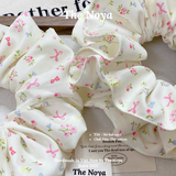 Dây buộc tóc handmade hoạ tiết NƠ KẸO NGỌT by The Noya T34