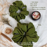 Cột tóc Scrunchies lụa oversize mềm mại bồng bềnh sản xuất tại Việt Nam dễ thương The Noya NT02