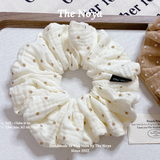 Dây buộc tóc siêu phồng handmade hoạ tiết chấm bi by The Noya X55, X56