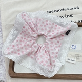 [Mã C] Dây buộc tóc phối ren thủ công hoạ tiết phong cách Hàn Quốc by The Noya