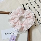 [H1-H9] Scrunchies dây buộc tóc, cột tóc phối ren siêu to phong cách Hàn Quốc được làm thủ công The Noya