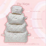 Túi vải đựng mỹ phẩm đồ cá nhân chần bông Mochi Pouch Handmade The Noya