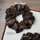 Mocha Leopard - Dây buộc tóc họa tiết da báo tone nâu mocha – handmade by The Noya N1