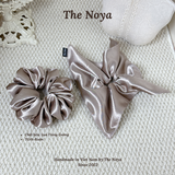 Scrunchies dây buộc tóc chất liệu Lụa Tráng Gương dày dặn siêu phồng by The Noya TG01, TG02, TG03, TG04