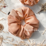 Dây buộc tóc lụa The Noya độ phồng lớn màu pastel tươi sáng NT07