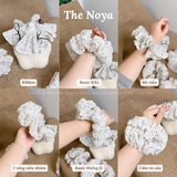Dây buộc tóc cột tóc MUSE SCRUNCHIE hoạ tiết chấm bi nổi handmade by The Noya