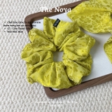 [Gấm Tơ - Cốm Thanh Liễu] Cột tóc Gấm Tơ Lụa Jacquard may thủ công The Noya G7