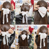 Bloom Diary - Scrunchie buộc tóc phong cách nàng thơ thô hoa phối ren handmade by The Noya T45