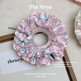 Scrunchie Cẩm Tú Cầu Dây buộc tóc/cột tóc Thiết Kế Cao Cấp Siêu Nhúm Siêu Bồng, Hàng May Thủ Công The Noya