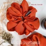 Dây buộc tóc Scrunchies lụa cao cấp sản xuất tại Việt Nam cỡ lớn The Noya NT01