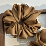 MOCHA - Dây buộc tóc scrunchies lụa satin mềm mại siêu phồng handmade by The Noya ST38