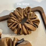 MOCHA - Dây buộc tóc scrunchies lụa satin mềm mại siêu phồng handmade by The Noya ST38