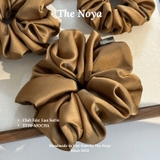 MOCHA - Dây buộc tóc scrunchies lụa satin mềm mại siêu phồng handmade by The Noya ST38