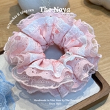[6 TẦNG REN] Scrunchie dây buộc tóc 6 tầng ren cỡ lớn phiên bản giới hạn handmade by The Noya