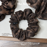 Mocha Leopard - Dây buộc tóc họa tiết da báo tone nâu mocha – handmade by The Noya N1
