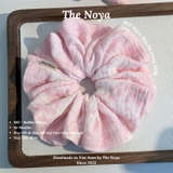 [BST Thỏ & Hoa Nở Trong Nắng] Scrunchie, dây buộc tóc xô muslim handmade siêu phồng hoạ tiết vintage The Noya X82 - Rabbit Ribbon