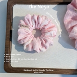[BST Thỏ & Hoa Nở Trong Nắng] Scrunchie, dây buộc tóc xô muslim handmade siêu phồng hoạ tiết vintage The Noya X82 - Rabbit Ribbon