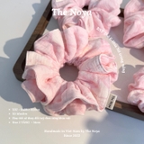 [BST Thỏ & Hoa Nở Trong Nắng] Scrunchie, dây buộc tóc xô muslim handmade siêu phồng hoạ tiết vintage The Noya X82 - Rabbit Ribbon