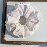 [BST Thỏ & Hoa Nở Trong Nắng] Scrunchie, dây buộc tóc xô muslim handmade siêu phồng hoạ tiết vintage The Noya X84 - Hoa Nắng