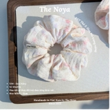 [BST Thỏ & Hoa Nở Trong Nắng] Scrunchie, dây buộc tóc xô muslim handmade siêu phồng hoạ tiết vintage The Noya X84 - Hoa Nắng