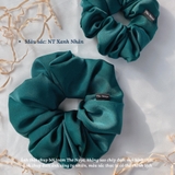 Dây buộc tóc Scrunchies lụa size lớn mềm mịn không gãy tóc sản xuất tại Việt Nam cỡ lớn The Noya NT09