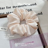 Dây buộc tóc lụa satin mềm mại phồng to phong cách tiểu thư sang chảnh by The Noya ST28