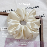 Dây Buộc Tóc Lụa Satin Họa Tiết Trơn Thời Trang Hàn Quốc ST27 by The Noya