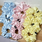 Peach Cloud Scrunchies - Dây buộc tóc siêu phồng handmade phi lụa by The Noya ST20
