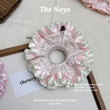 Scrunchie Cẩm Tú Cầu Dây buộc tóc/cột tóc Thiết Kế Cao Cấp Siêu Nhúm Siêu Bồng, Hàng May Thủ Công The Noya