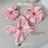 [Gấm Lụa - ROSY] Cột tóc Lụa Gấm Jacquardmay thủ công The Noya G5