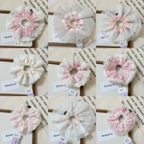 [H1-H9] Scrunchies dây buộc tóc, cột tóc phối ren siêu to phong cách Hàn Quốc được làm thủ công The Noya