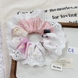 [Mã C] Dây buộc tóc phối ren thủ công hoạ tiết phong cách Hàn Quốc by The Noya