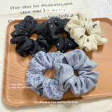 Scrunchies/Dây buộc tóc/Đồ cột tóc The Noya bồng bềnh siêu to chất đũi xước DX1, DX2, DX3, DX4, DX5, DX6