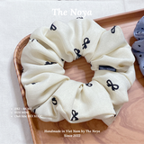 Scrunchies/Dây buộc tóc/Đồ cột tóc The Noya bồng bềnh siêu to chất đũi xước DX1, DX2, DX3, DX4, DX5, DX6