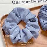 Scrunchies/Dây buộc tóc/Đồ cột tóc The Noya bồng bềnh siêu to chất đũi xước DX1, DX2, DX3, DX4, DX5, DX6