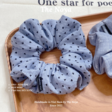 Scrunchies/Dây buộc tóc/Đồ cột tóc The Noya bồng bềnh siêu to chất đũi xước DX1, DX2, DX3, DX4, DX5, DX6