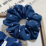 Scrunchies/Dây buộc tóc/Đồ cột tóc The Noya bồng bềnh siêu to chất đũi xước DX8, DX9, DX10