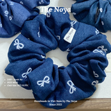Scrunchies/Dây buộc tóc/Đồ cột tóc The Noya bồng bềnh siêu to chất đũi xước DX8, DX9, DX10