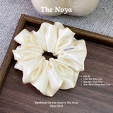 Cột tóc Gấm Lụa Thuỷ Trúc siêu mềm mướt óng ánh siêu phồng may thủ công The Noya G16