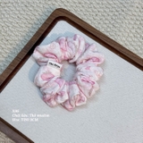 Hà Thu Scrunchie - Dây buộc tóc xô muslim 2 tầng phối viền handmade by The Noya X96