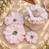 Hà Thu Scrunchie - Dây buộc tóc xô muslim 2 tầng phối viền handmade by The Noya X94