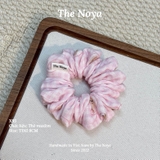 Hà Thu Scrunchie - Dây buộc tóc xô muslim 2 tầng phối viền handmade by The Noya X95