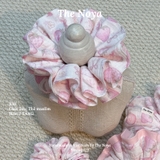 Hà Thu Scrunchie - Dây buộc tóc xô muslim 2 tầng phối viền handmade by The Noya X96