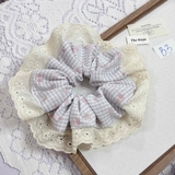 [Mã B] Dây buộc tóc phối ren thủ công The Noya