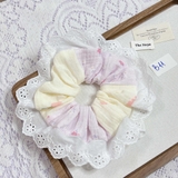 [Mã B] Dây buộc tóc phối ren thủ công The Noya