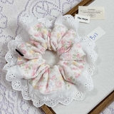 [Mã B] Dây buộc tóc phối ren thủ công The Noya