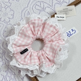 [Mã B] Dây buộc tóc phối ren thủ công The Noya