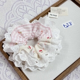 [Mã B] Dây buộc tóc phối ren thủ công The Noya